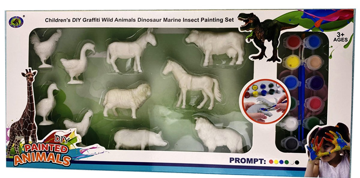 Комплект Домашни животни за оцветяване 10бр