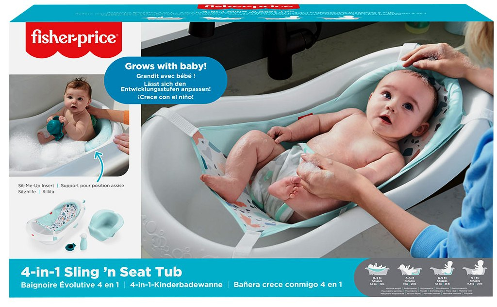 Ваничка за бебе Fisher Price, 4в1