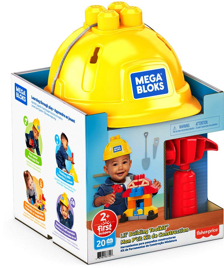 Игрален комплект конструктор с каска Mega Bloks