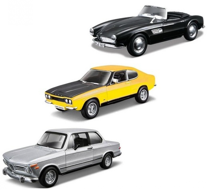 Bburago Classic - модел на кола 1:32, асортимент, BMW, 1972 BMW 2002 tii, BMW 507