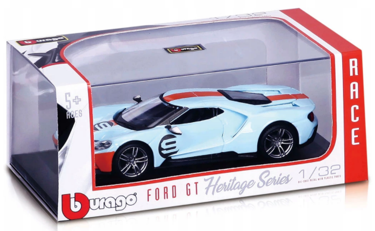 Bburago - модел на кола 1:32 - Race Ford GT Heritage