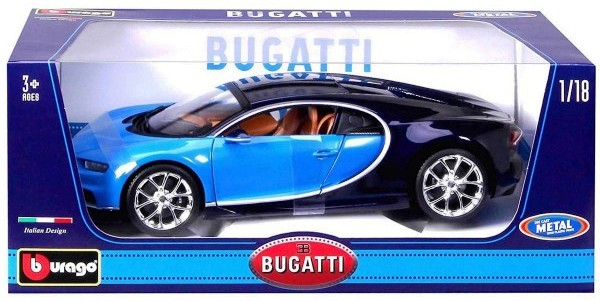 Bburago Plus - модел на кола 1:18 - Bugatti Chiron