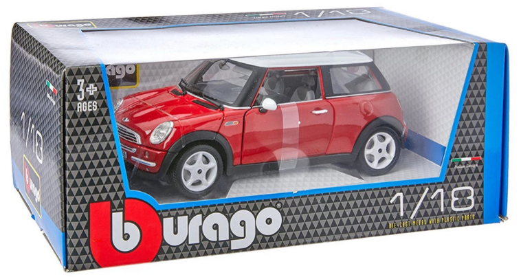Bburago Gold - модел на кола 1:18 - Mini Cooper
