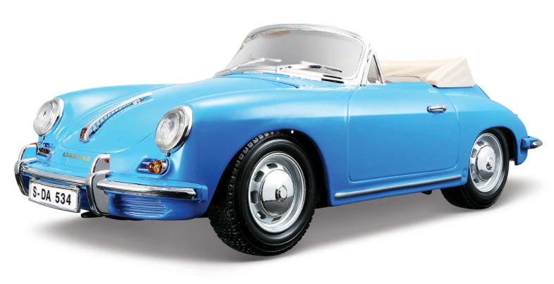 Bburago Plus - модел на кола 1:18 - Porsche 356B Cabriolet