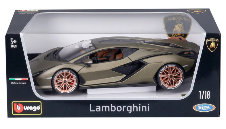 Bburago Plus - модел на кола 1:18 - Lamborghini Sian FKP 37