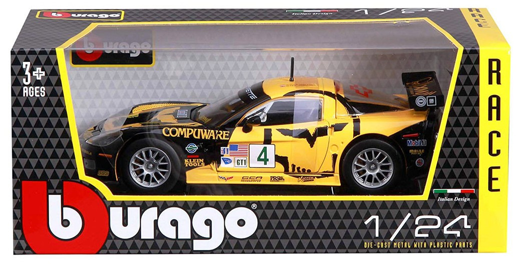 Bburago Race - модел на кола 1:24 - Chevrolet Corvette C6R