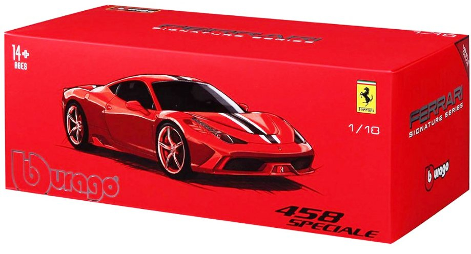Bburago Ferrari - модел на кола 1:18 - Ферари 458 Speciale