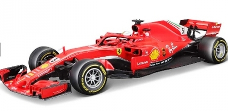 Bburago Ferrari - модел на кола 1:18 - Ferrari F1 SF71H