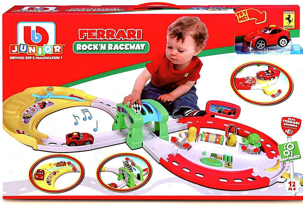 Bburago Junior - Комплект с писта за игра, със звук и светлина