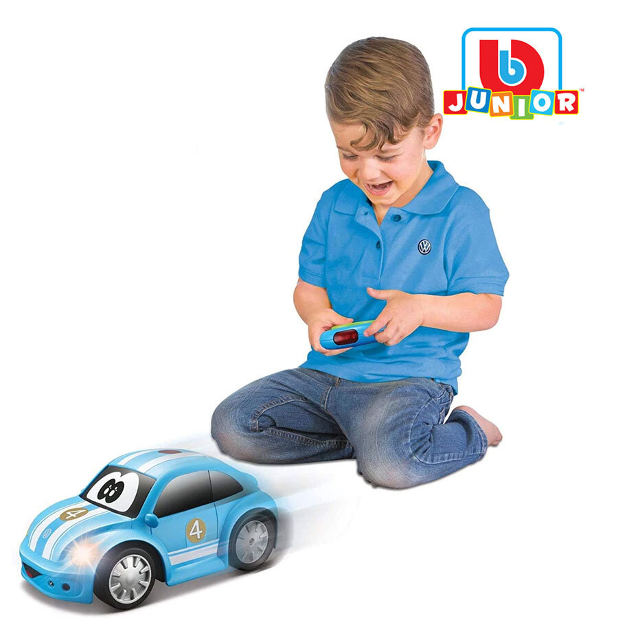 Bburago Junior - Радиоуправляема количка Volkswagen Beetle, син