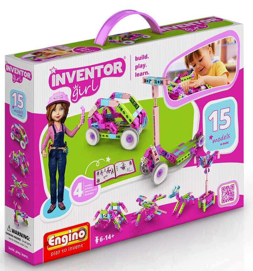 Енджино Изобретател - Конструктор 15 модела за момичета 15в1