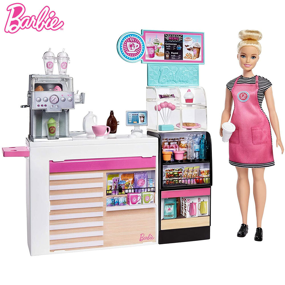 Кукла Barbie/Барби - Игрален комплект за приготвяне на кафе