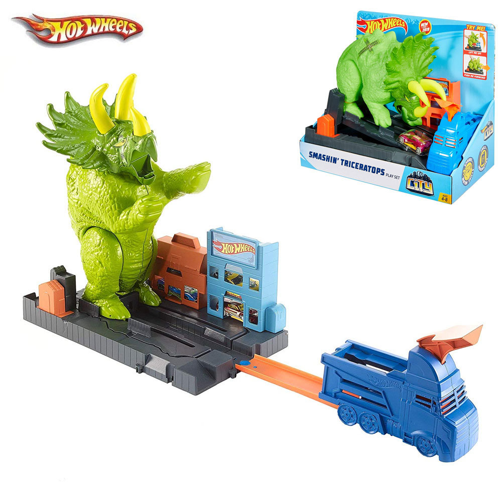 Hot Wheels/Хот Уилс - Игрален комплект Трицератопс