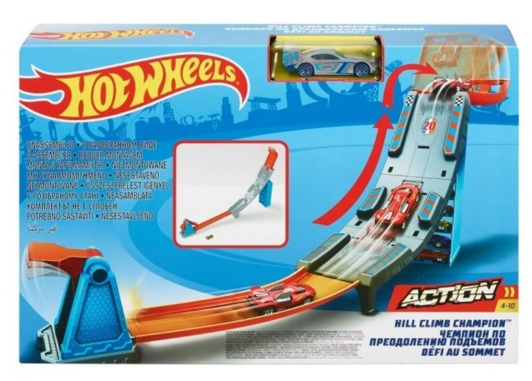 Hot Wheels - Игрален комплект шампионат, Hill Climb Champion