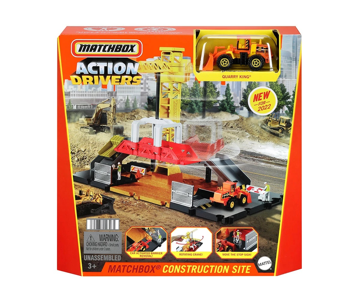 Комплект Matchbox Action Drivers, Construction Site Строителна площадка
