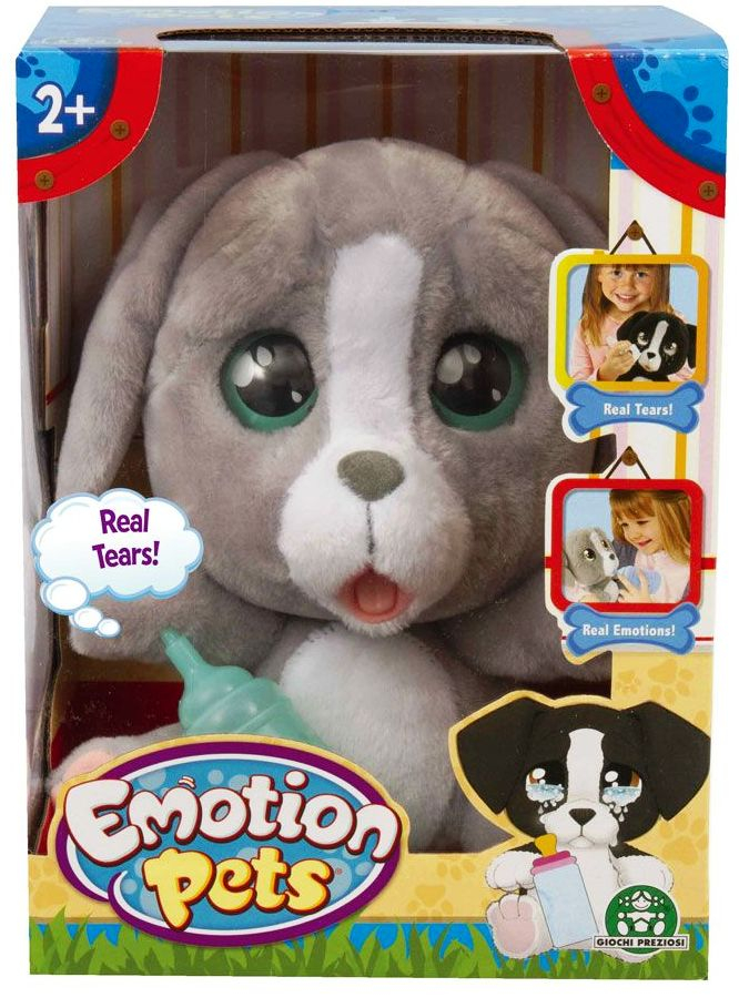 EMOTION PETS Сиво кученце с истински сълзи