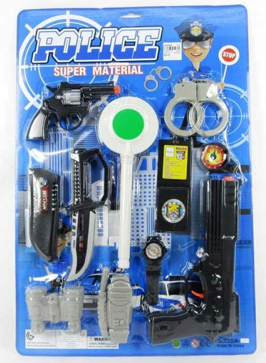 Полицейски комплект със стоп палка и аксесоари