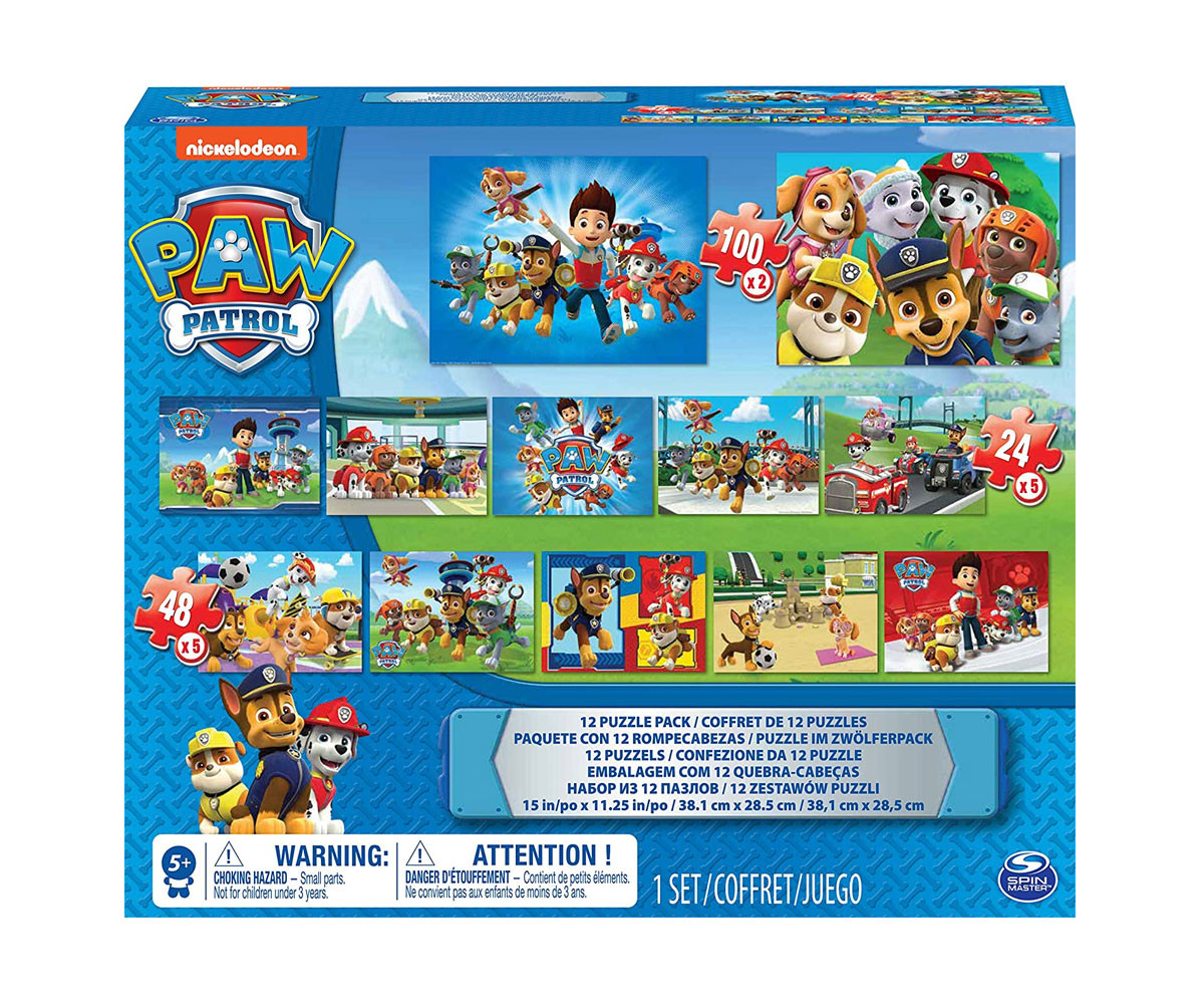 Пес Патрул/ Paw Patrol - Комплект от 12 пъзела, 24 - 48 - 100 елемента