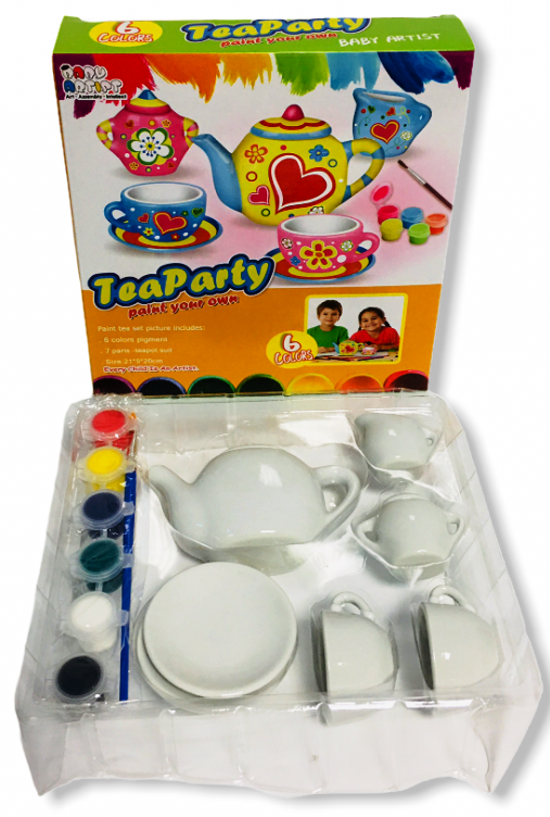 Комплект сервиз за чай за оцветяване