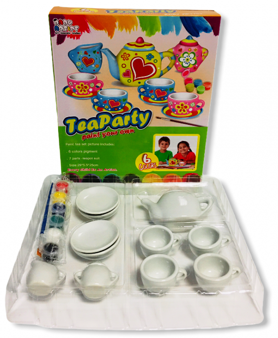 Голям Комплект Сервиз за чай за оцветяване
