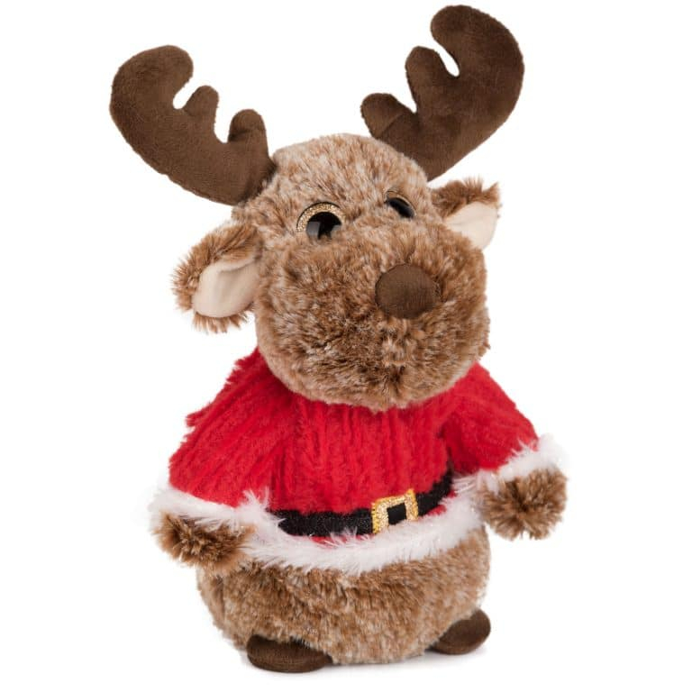 Животни с коледен костюм Елен, 28см