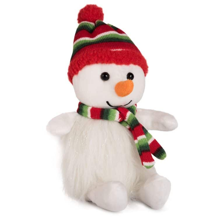 Животни с коледен шал Снежко, 17см