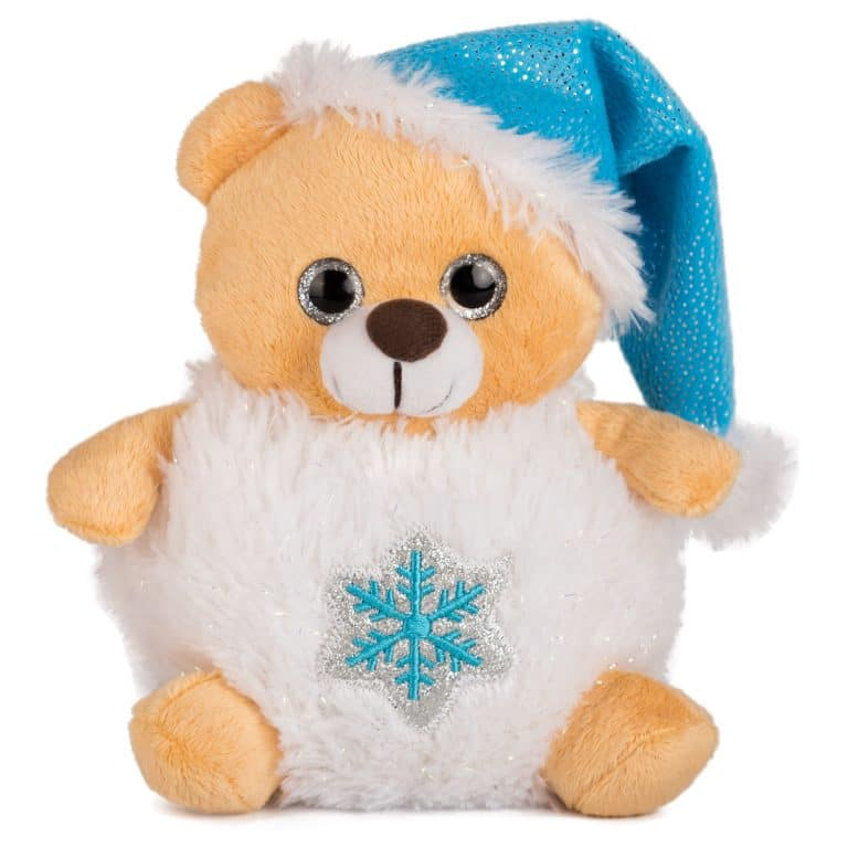 Коледни играчки със снежинка Мече, 19см