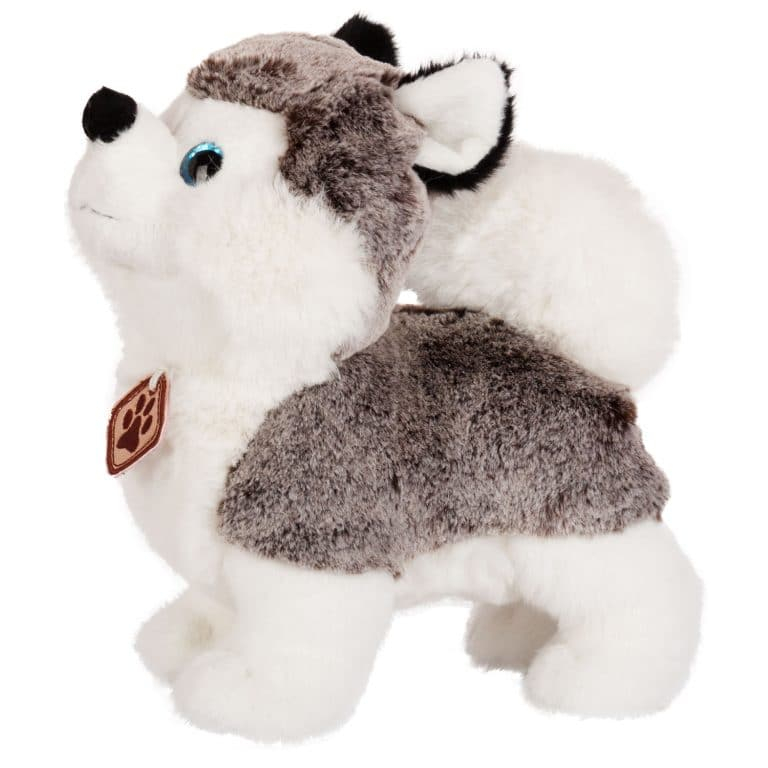 Куче хъски със сини глитерни очи, 25см