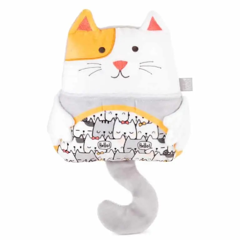 Бебешка плюшена играчка с черешови костилки KOTKA – Lazy the cat