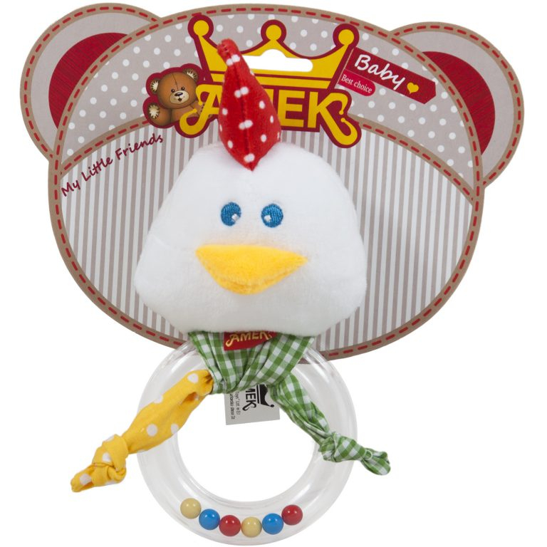 Бебешка дрънкалка петле, 19см