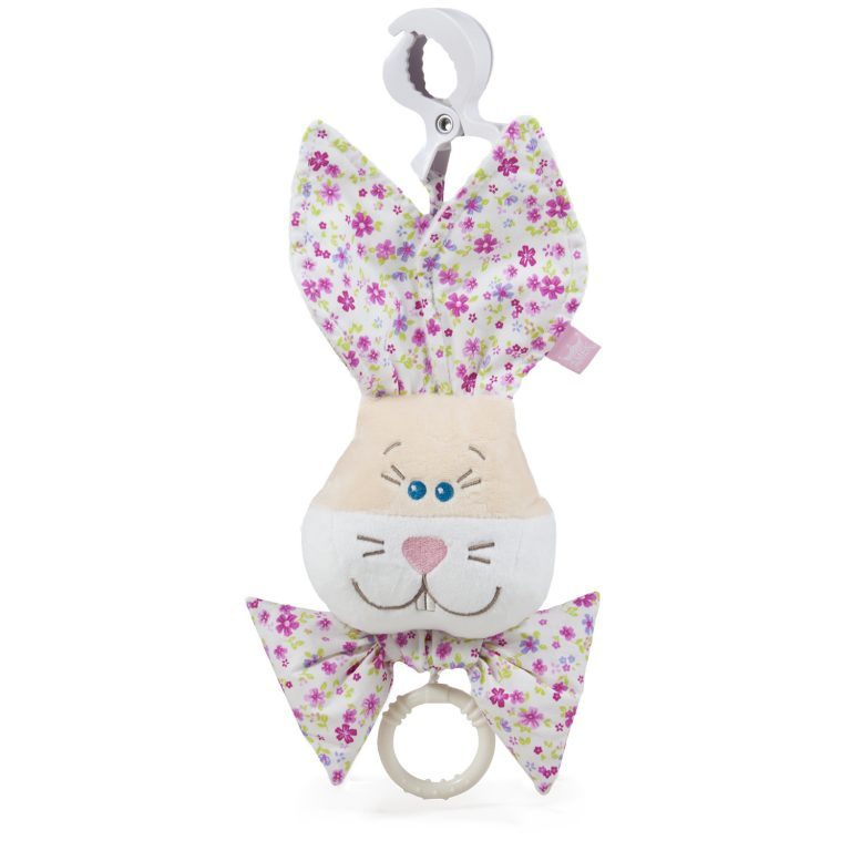 Бебешка латерна зайче 2 цвята, 30см