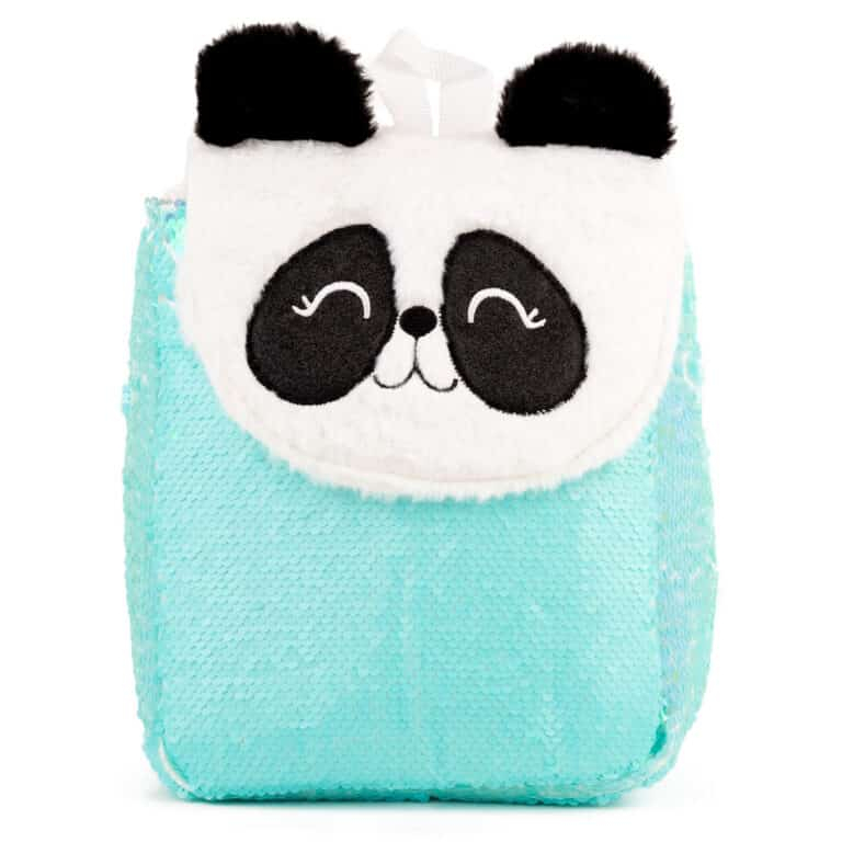 Раница с пайети Панда, 23х10х28 см