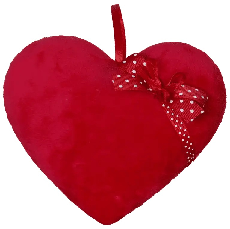 Червено сърце, 20/15см със звук