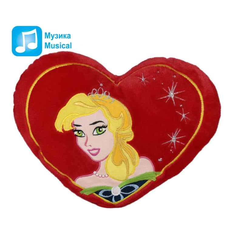 Сърце с принцеса, 22см със звук