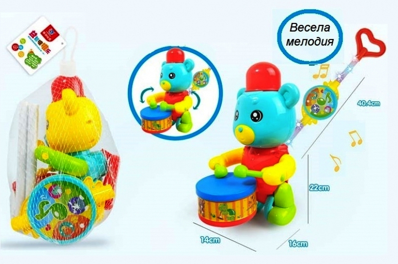 Мече с дръжка за бутане + звук