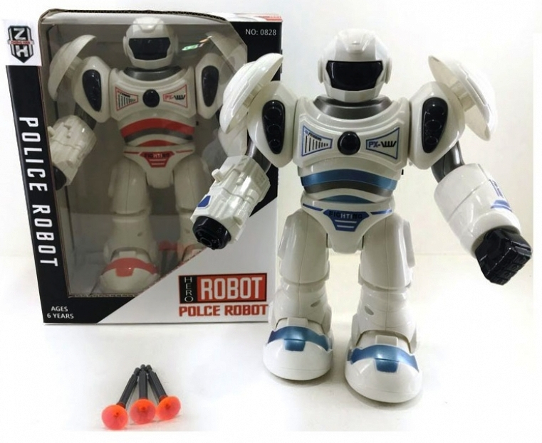 Ходещ Робот изстрелващ стрелички със звук и светлини