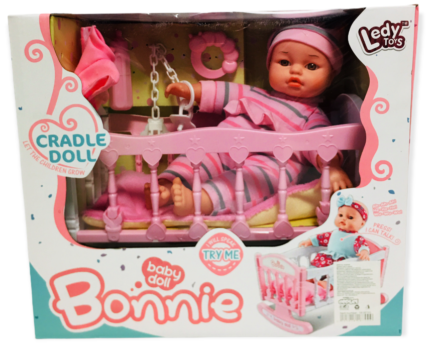 Бебе в кошара с аксесоари и звук