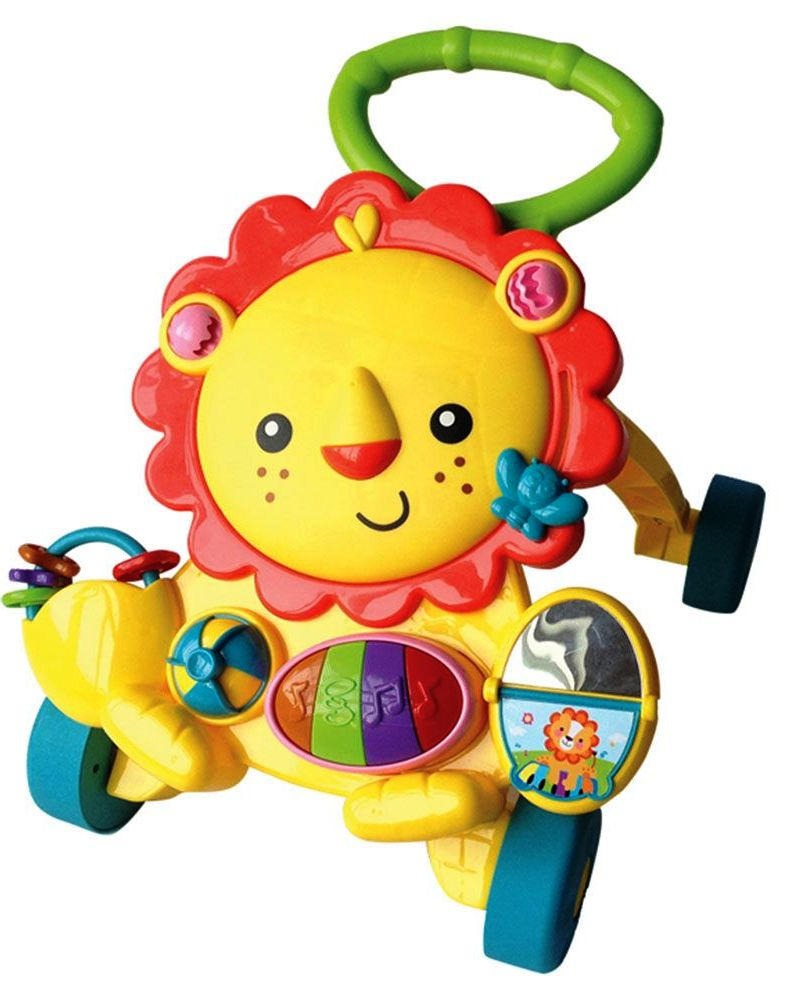 Количка за прохождане/бутане ЛЪВЧЕ, с много музикални функции