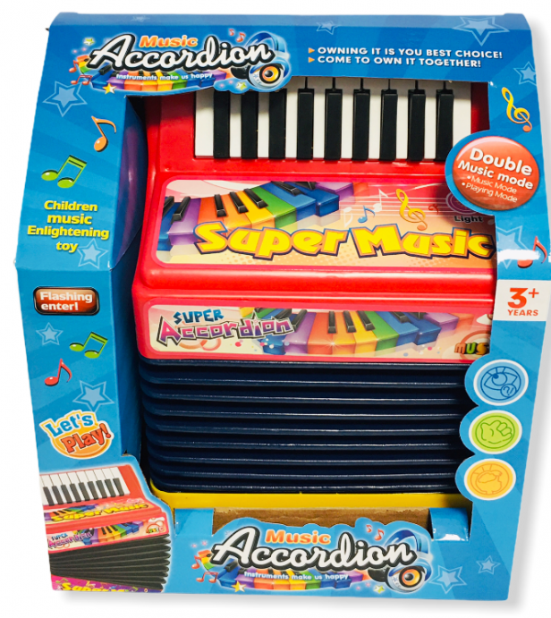 Акордеон на батерии 2 режима на работа / като пиано /