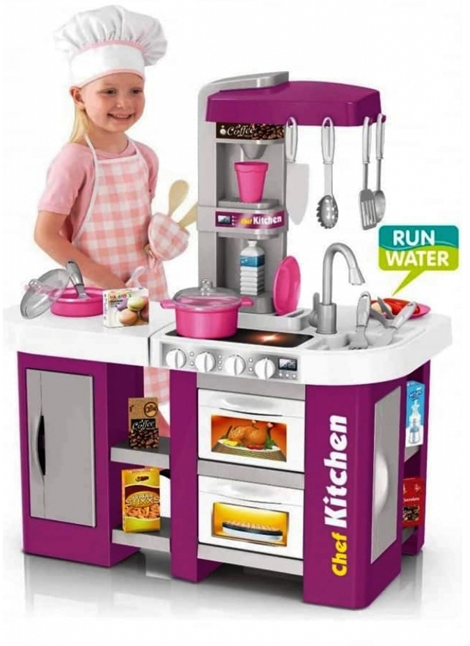 Кухненски център, 53 части с течаща вода, звук и светлини, 2 цвята