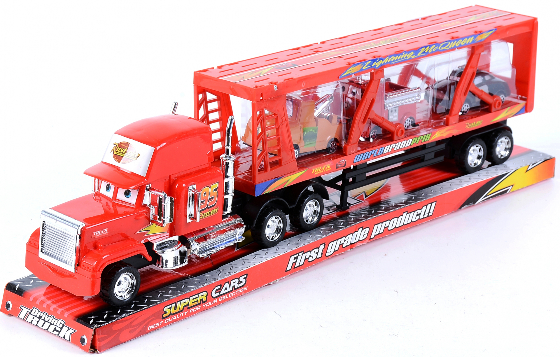 Автовоз с очички, шапка и 3 коли