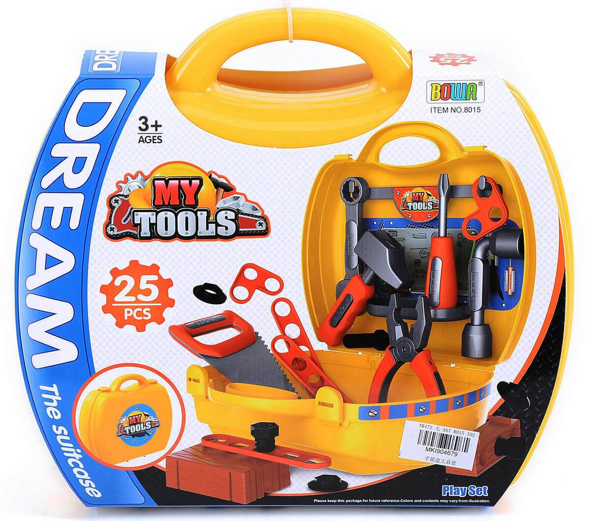 Инструменти в жълт куфар, 25 части