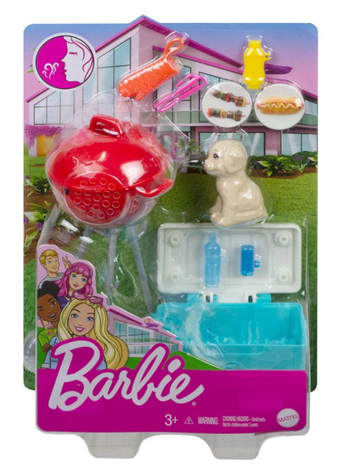 Кукла Barbie - Мини игрален комплект, барбекю
