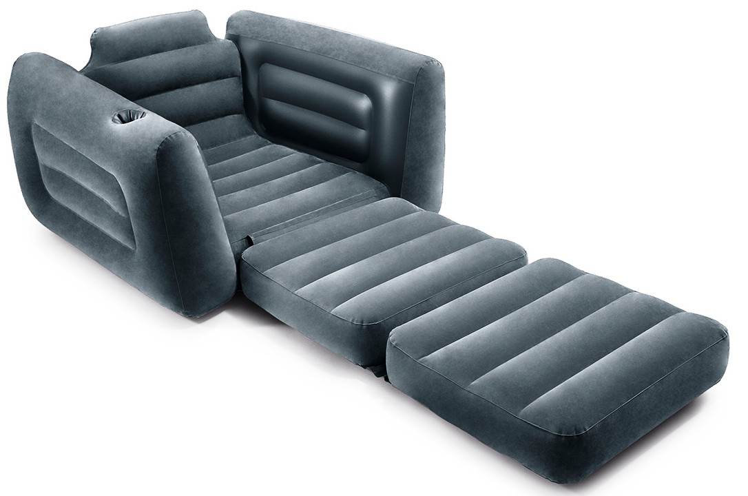 Надуваем разтегателен фотьойл INTEX Pull-Out, 117 х 224 х 66 см.