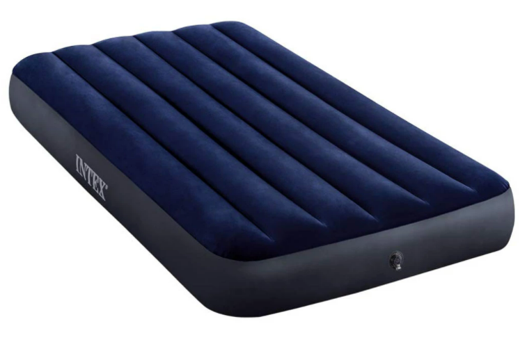 Надуваем матрак INTEX Classic Downy, 99 х 191 х 25 см.