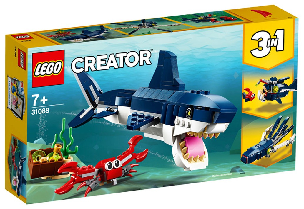 LEGO®/Лего Creator 31088 Конструктор 3в1 - Създания от морските дълбини, 230 елемента