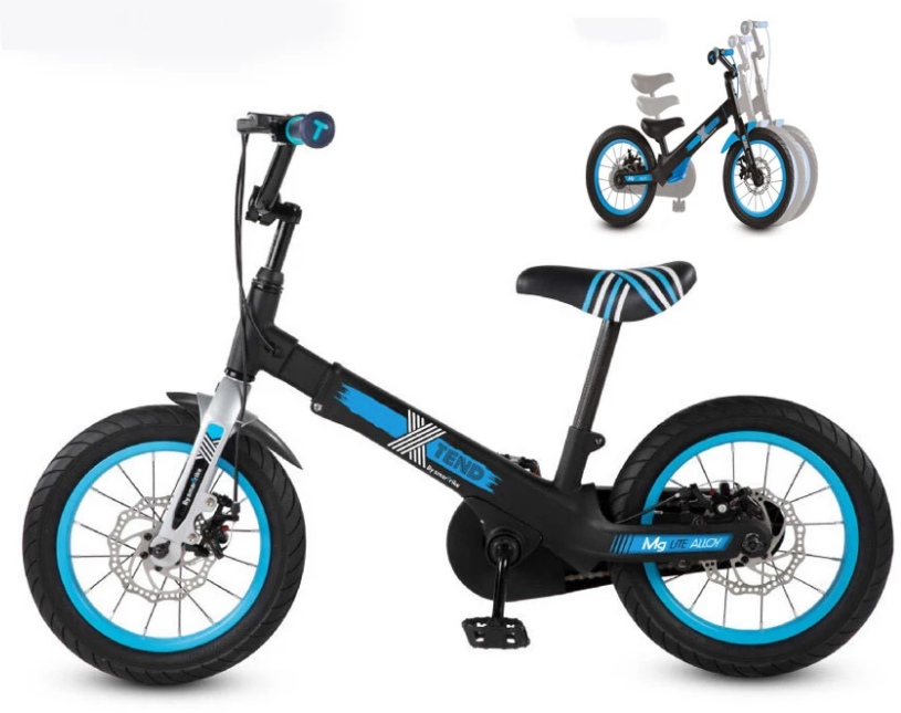 Разтегаем Велосипед smarTrike Xtend Mg+™ 3-в-1 - черен/син