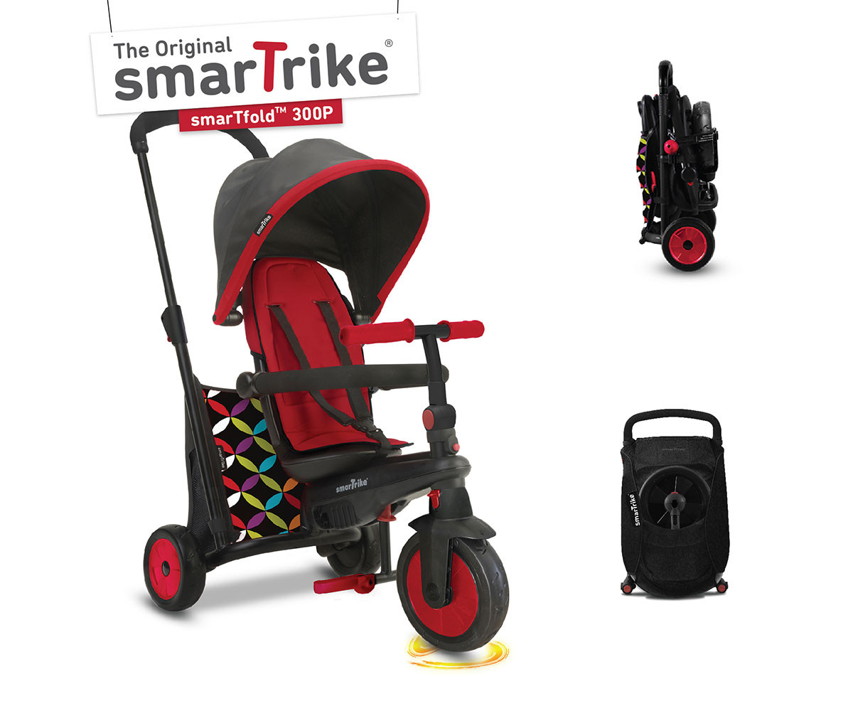 Сгъваема триколка smarTfold 300, червена