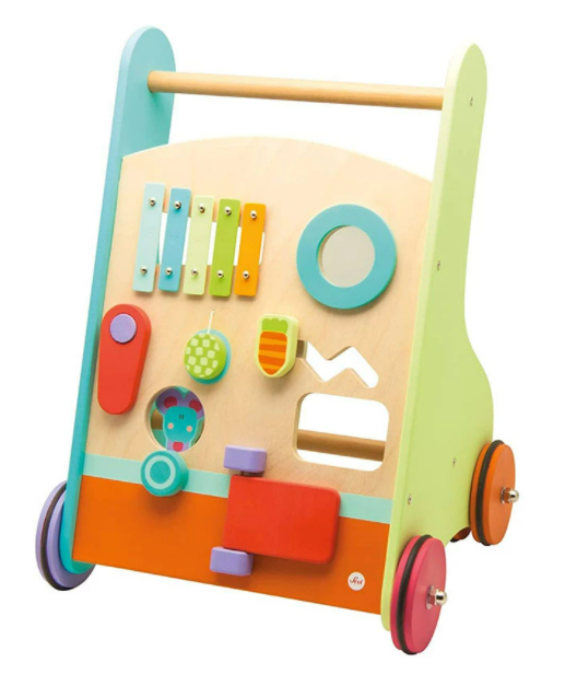 Дървена играчка Sevi - Опора за прохождане - Музика