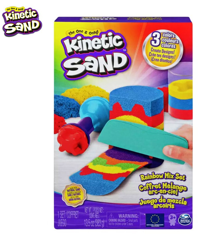Kinetic Sand/Кинетичен пясък - Комплект с цветове на дъгата